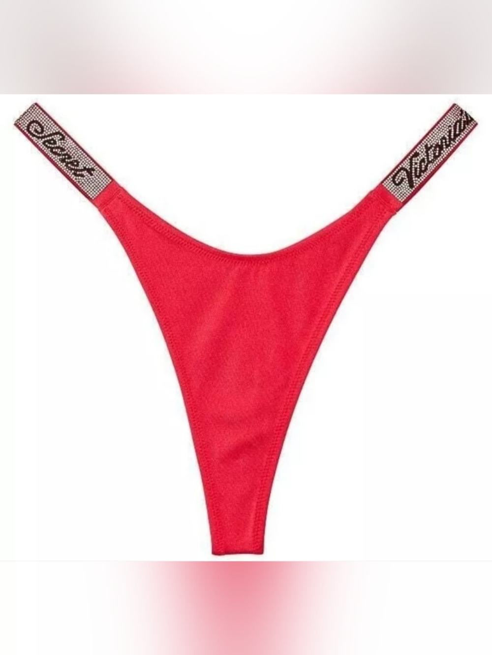 M VS Swim Shine Strap Thong Bikini Bottom Tropical Island Getaway